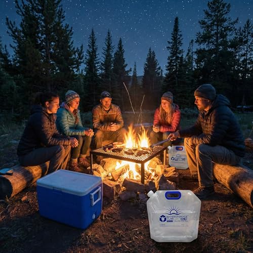 Premium Collapsible Water Container Bags 1.3 Gal (4 Count)