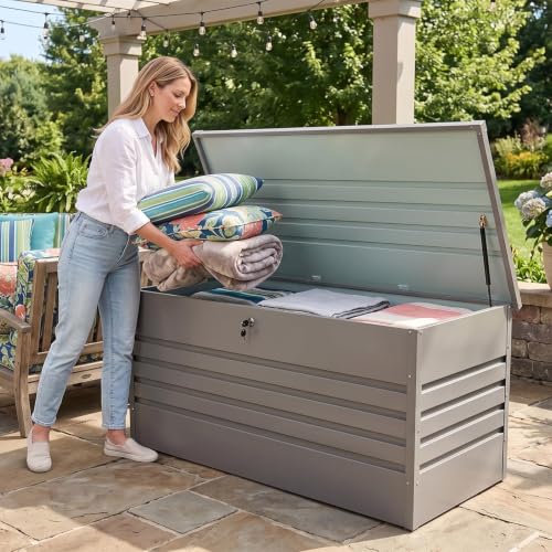 260 Gallon Metal Deck Box (Light Gray / 260 Gal(Metal))