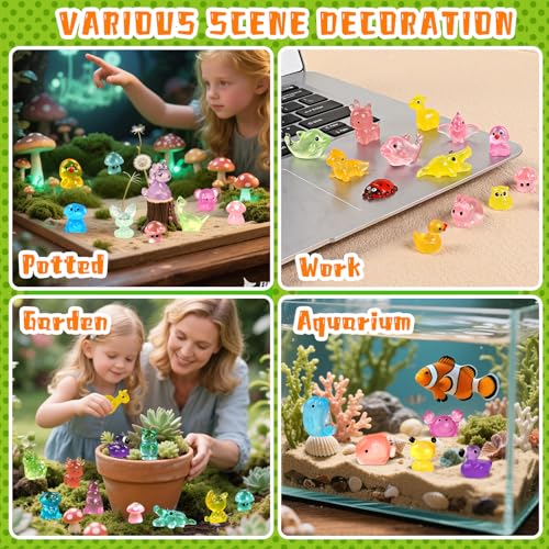 120 Pcs Mini Resin Animals
