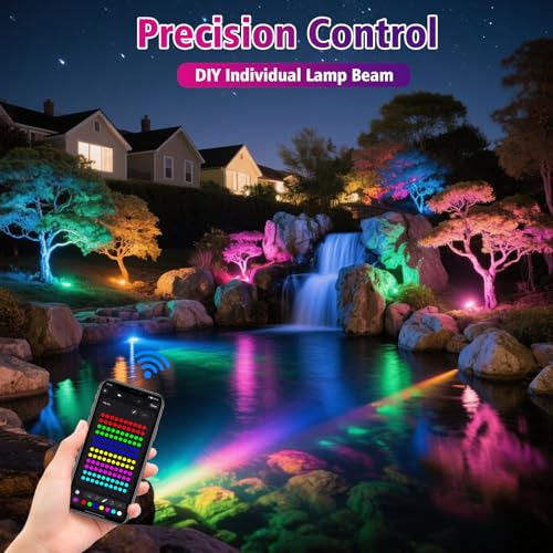 Color Changing Pond Lights (6-IN-1-BT)