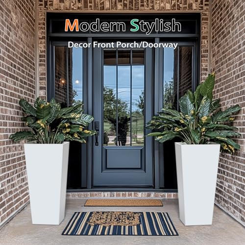 Tall Planters for Outdoor Plants (2 Count)