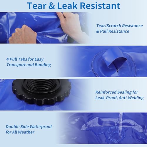 540L 142.7 Gal Water Storage Bladder Large Capacity Foldable (540L/142.7Gal / Blue)