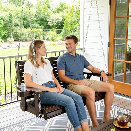 Wooden Porch Swing 2 (Rustic / 4.5 FT Extra Large)