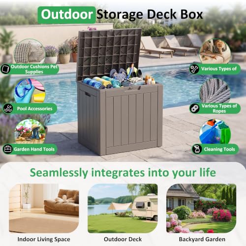 40 Gallon Lockable Outdoor Deck Box (Pro Grey / 40 Gallon)