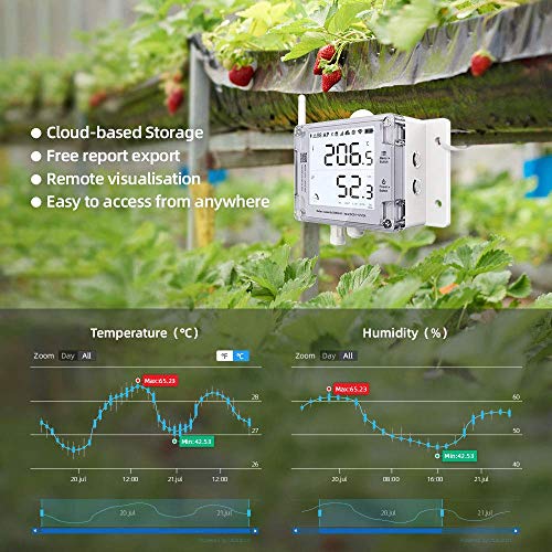 GS1 AETH1RS + PT100 Ethernet Thermometer Hygrometer