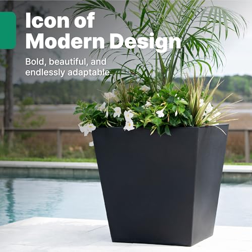 Tremont 20x24 Planter 2 (Onyx Black / 2-Pack / 20x24)