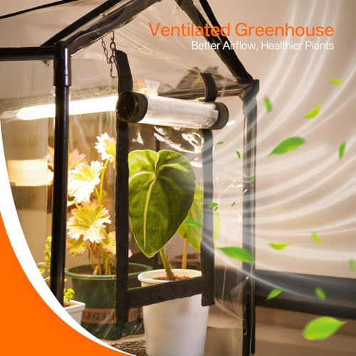 Mini Indoor Greenhouse with Grow Light