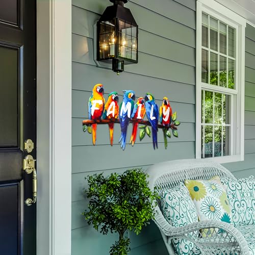 Metal Parrot Wall Art (Parrot(family))