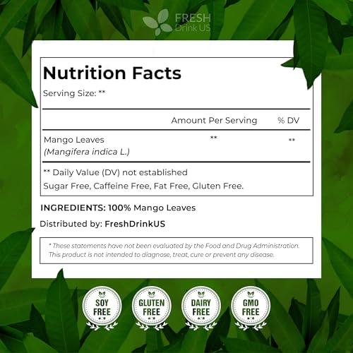 Premium 8 oz Dried Mango Leaves (8oz)