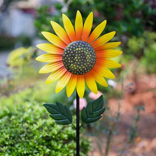 Sunflower Wind Spinner Outdoor (Sunflower-yellow)