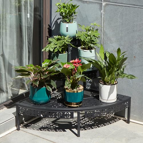 3 Tier Metal Plant Stand (24" Corner Round)