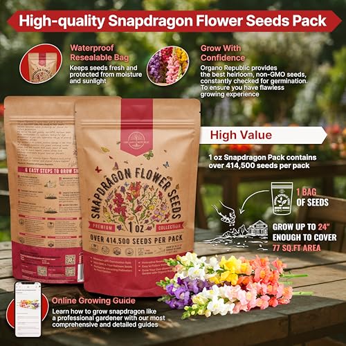 Snapdragon Flower Seeds Pack 1 oz