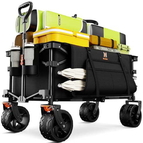 Big Wheels Collapsible Wagon Cart Foldable (Black / 140L)