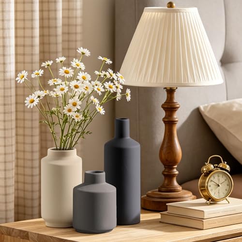 Ceramic Vase Set of 3 (Multi Minimalist)