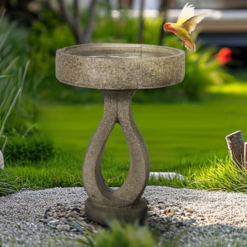 21.8”Birdbaths for The Garden Clearance (21.8in. H / stone-brown)