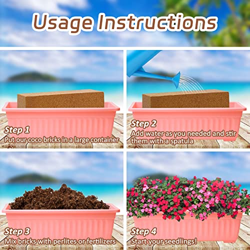 8pcs Organic Coco Coir Bricks (8 Count)