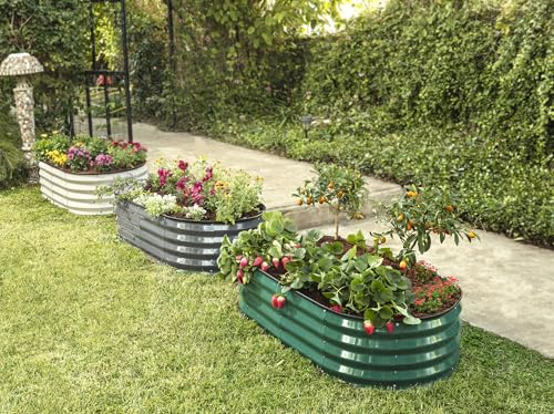Galvanized Raised Garden Beds Outdoor (2 Count)
