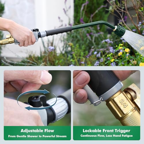 24 Inches Long Watering Wand for Garden Hose (Olive Green)