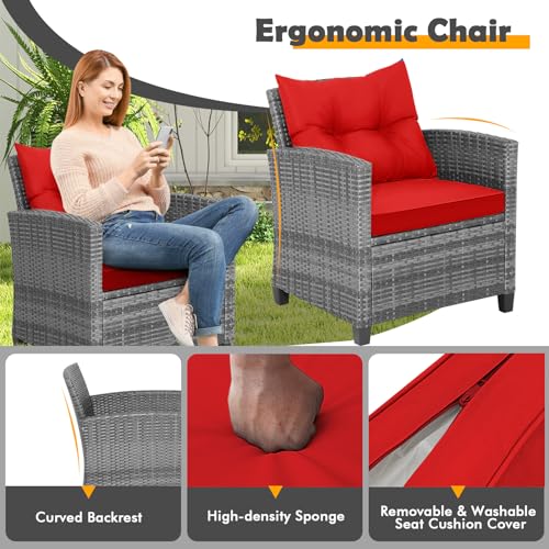 3 Pieces Patio Furniture Set