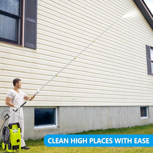 24 FT Telescoping Pressure Washer Wand Extension (24FT-LSE)