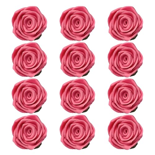Edible Pink Flamingo Rose Toppers