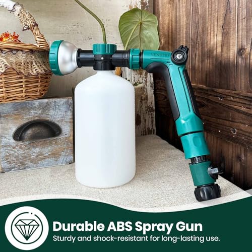 8 Dial Hose Attachment Spray Gun for Liquid Fertilizer (Garden Feeder Pro (34 oz))