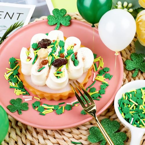 Shamrock Sprinkles for Cake Decorating (Green)