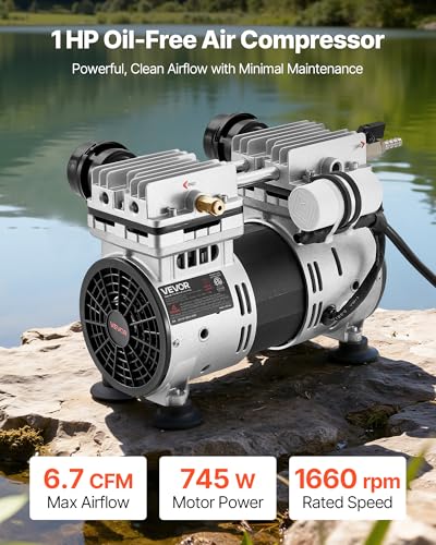 Pond Aerator 6.7CFM 1 HP Air Compressor (6.7CFM+No diffuser)