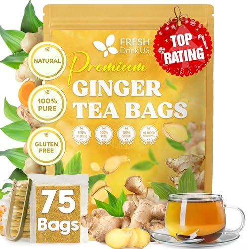 75 Ginger Tea Bags (75 Count)