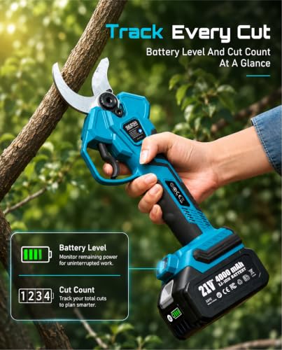 Electric Pruning Shears (Sea Blue)