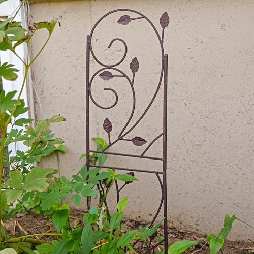 Sunnydaze 32 Inch Rustic Plant Design Outdoor Garden Trellis (Rustic)