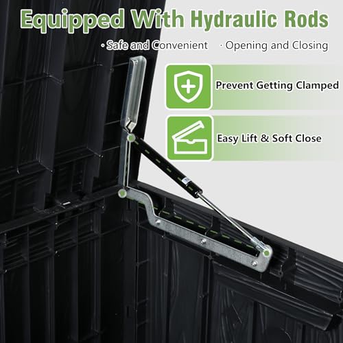 Outdoor Storage Box (Black / 120 Gallon)