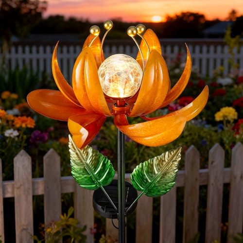 Outdoor Solar Lights Garden Decor (Passionate Orange)