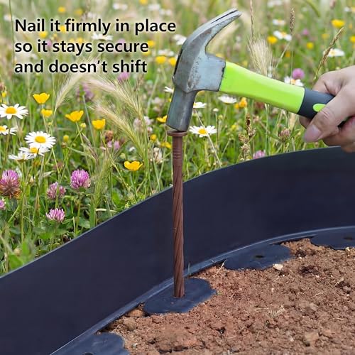 150 Pcs 8 Inch Brown Landscape Edging Stakes (Brown / 8 Inch)