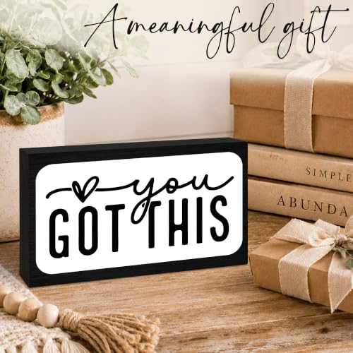 3x5 Encouragement Wooden Block Sign (You Got This-2)