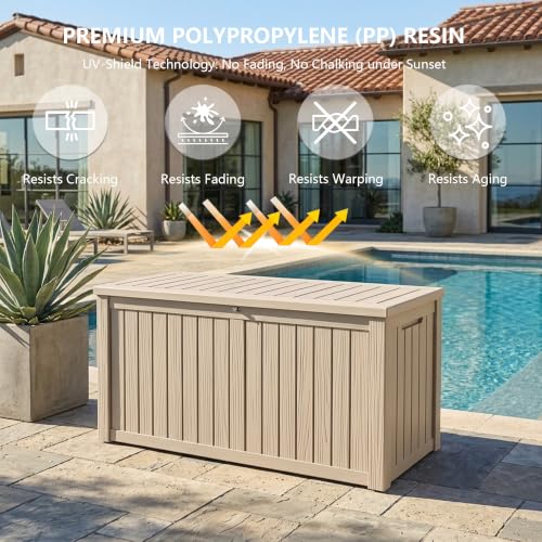 Outdoor Storage Box (Grey / 180 Gallon 3.0)