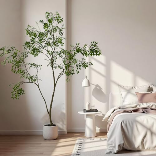 Artificial Elm Tree Faux Elm Tree 9ft Tall Fake Plant in Pot Fake Silk Tree Faux Plants Indoor (9ft)