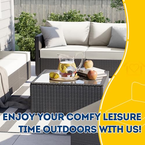 Outdoor Chair Cushions (Linen White / 23"x23"x5" / 23"x13.5")
