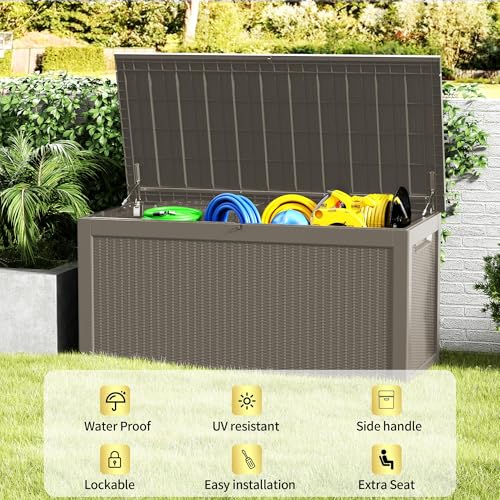 Outdoor Storage Box (Grey / 320 Gallon)