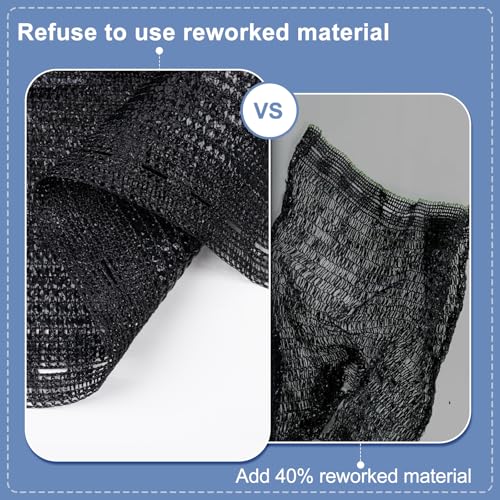 Shade Cloth for Garden (6.5FTx10FT / 70% Shade-black)