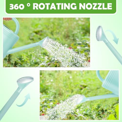 1 Gallon Watering Can for Indoor Plants (Green / 1 Gallon)