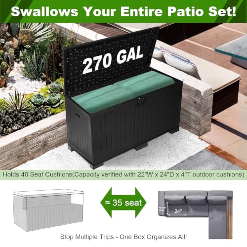 270 Gallon Outdoor Storage Box (270 Gal)