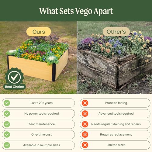 Woodgrain Series Raised Garden Bed