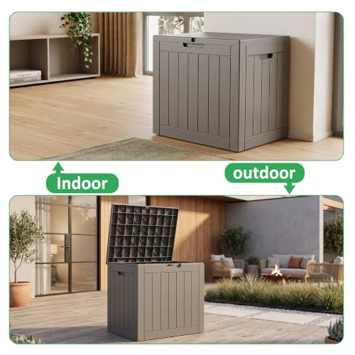 40 Gallon Lockable Outdoor Deck Box (Pro Grey / 40 Gallon)