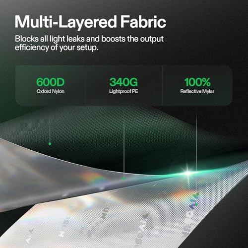 S326 3x2 Grow Tent 36"x20"x63" Sturdy Indoor Growing Tents