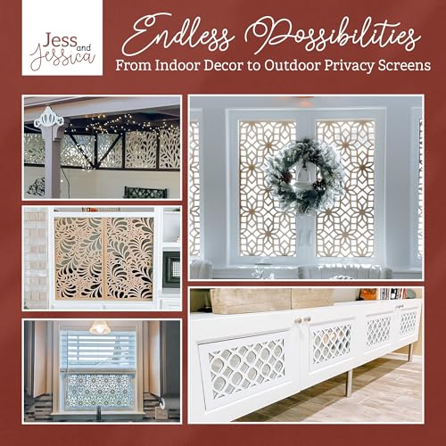 Wood Aztec Design Fretwork Panel