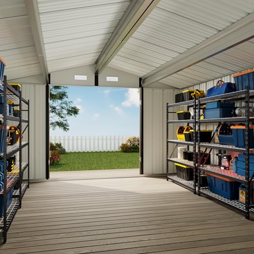 10x12 FT Outdoor Storage Shed (Brown / 10x12 FT)