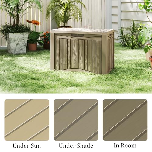 Outdoor Storage Box Waterproof (Grey / 320 Gallon)