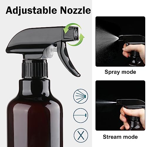 Plastic Spray Bottles 16.9oz (Amber)