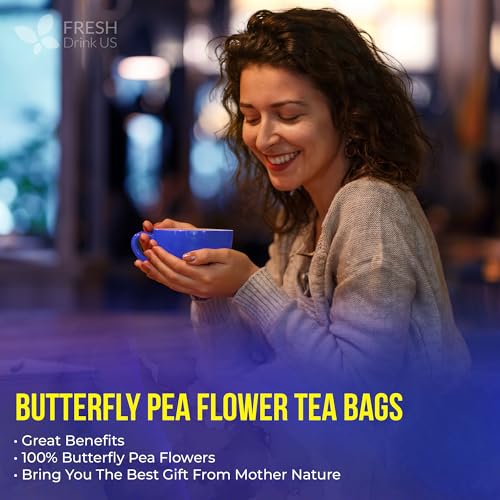 Premium 75 Bags Butterfly Pea Flowers (75 TEA BAGS)